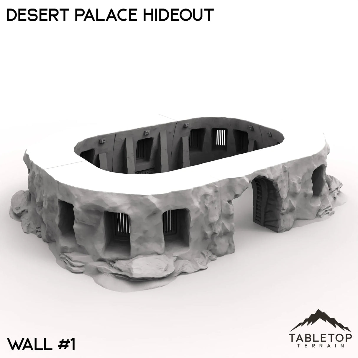 Tabletop Terrain Walls 40mm / Wall 1 Desert Palace Hideout