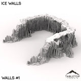 Tabletop Terrain Walls 40mm / Wall 1 Ice Walls