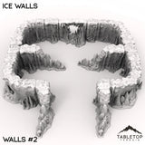Tabletop Terrain Walls 40mm / Wall 2 Ice Walls