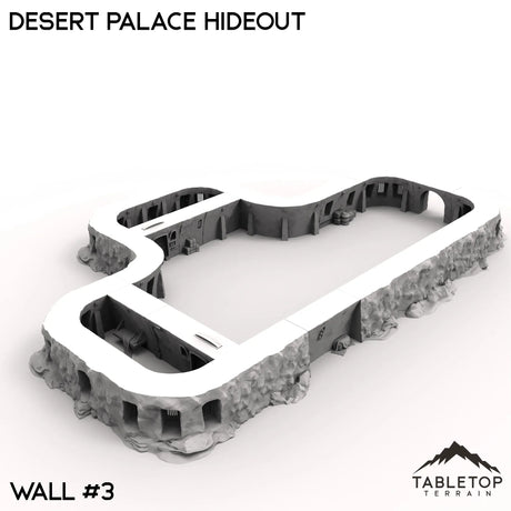 Tabletop Terrain Walls 40mm / Wall 3 Desert Palace Hideout