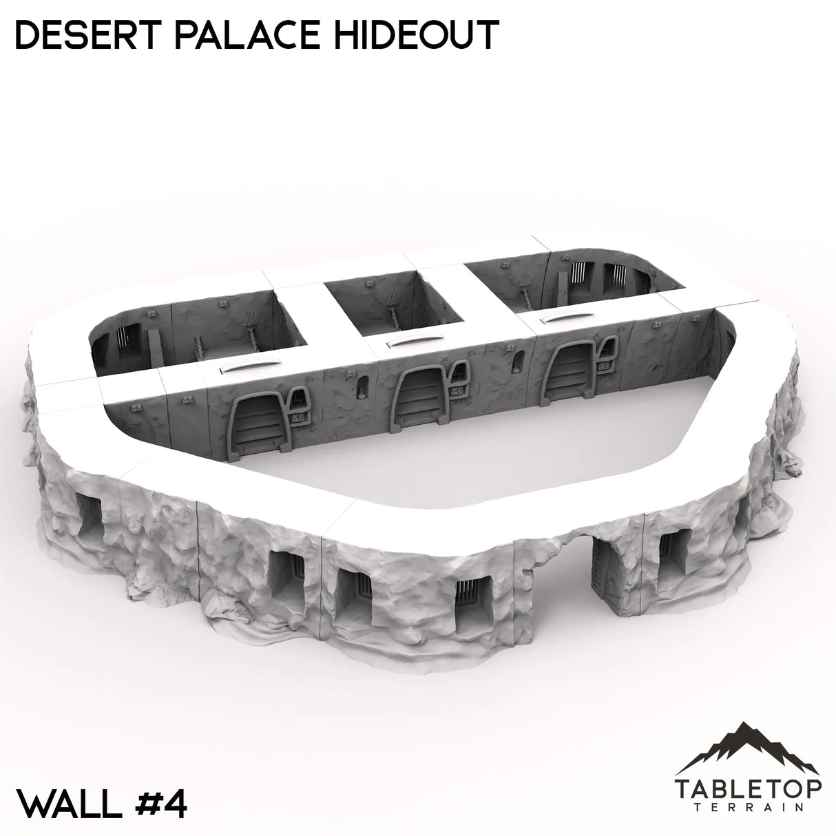 Tabletop Terrain Walls 40mm / Wall 4 Desert Palace Hideout