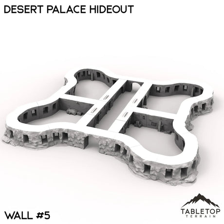 Tabletop Terrain Walls 40mm / Wall 5 Desert Palace Hideout