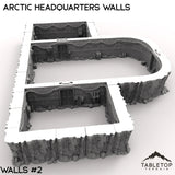Tabletop Terrain Walls 40mm / Walls 2 Arctic Headquarters Walls