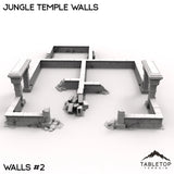 Tabletop Terrain Walls 40mm / Walls 2 Jungle Temple Walls