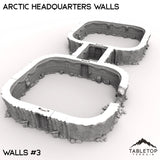 Tabletop Terrain Walls 40mm / Walls 3 Arctic Headquarters Walls