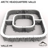 Tabletop Terrain Walls 40mm / Walls 4 Arctic Headquarters Walls