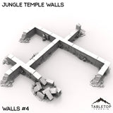 Tabletop Terrain Walls 40mm / Walls 4 Jungle Temple Walls