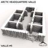 Tabletop Terrain Walls 40mm / Walls 5 Arctic Headquarters Walls