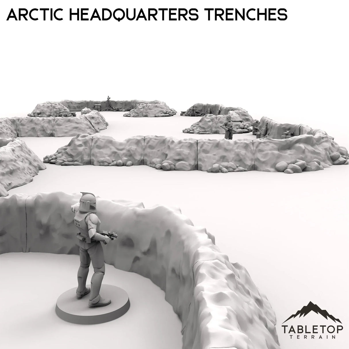 Tabletop Terrain Walls Arctic Headquarters Trenches
