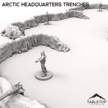 Tabletop Terrain Walls Arctic Headquarters Trenches