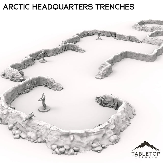 Tabletop Terrain Walls Arctic Headquarters Trenches
