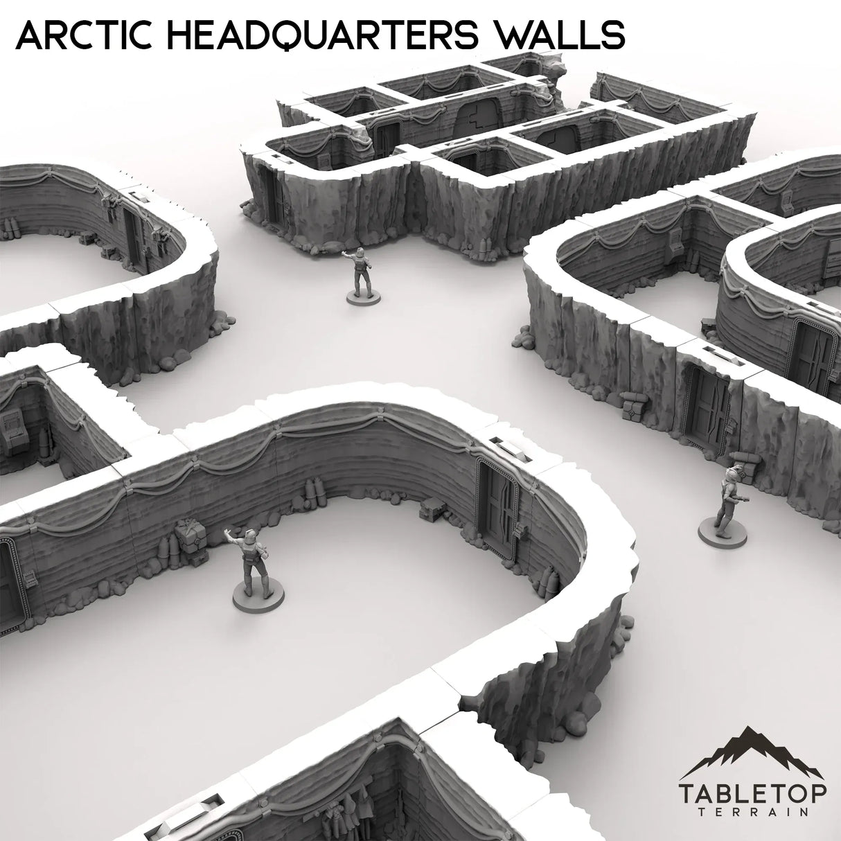 Tabletop Terrain Walls Arctic Headquarters Walls