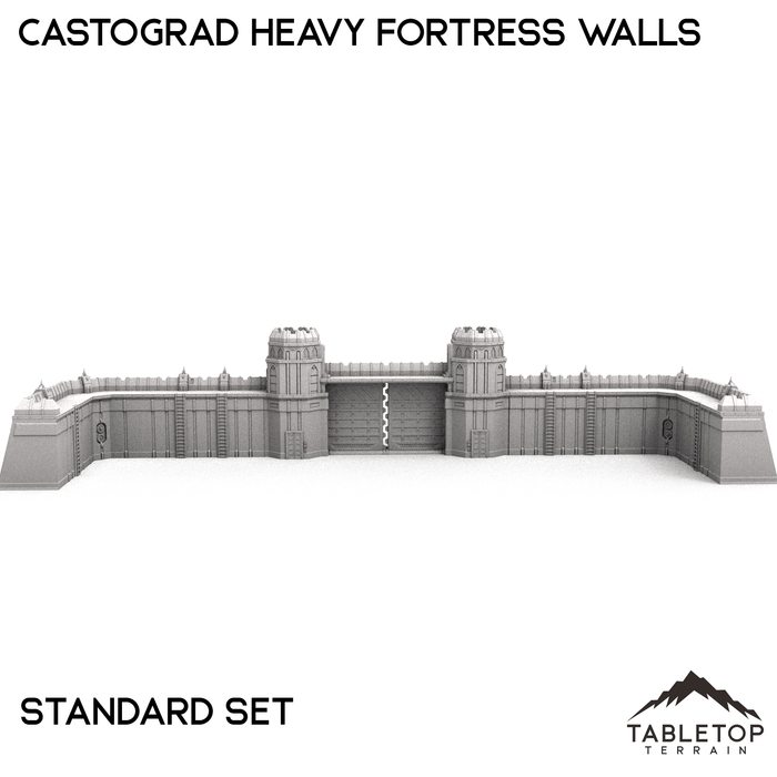 Tabletop Terrain Walls Castograd Heavy Fortress Walls