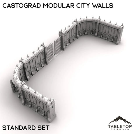 Tabletop Terrain Walls Castograd Modular City Walls