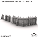 Tabletop Terrain Walls Castograd Modular City Walls