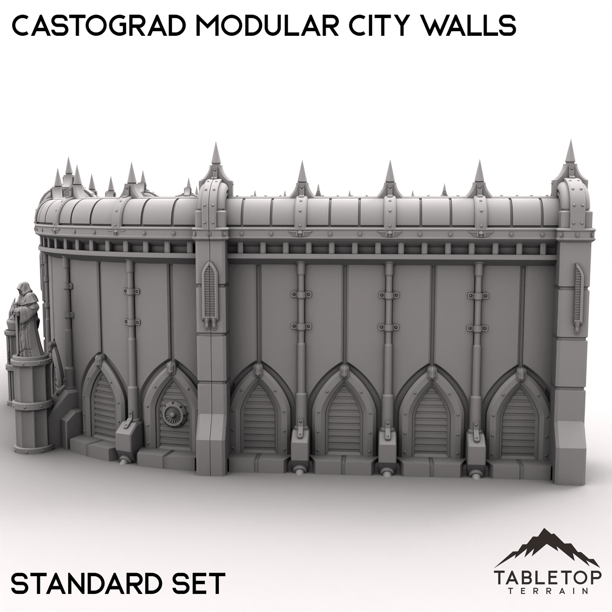 Tabletop Terrain Walls Castograd Modular City Walls