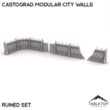 Tabletop Terrain Walls Castograd Modular City Walls