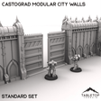 Tabletop Terrain Walls Castograd Modular City Walls