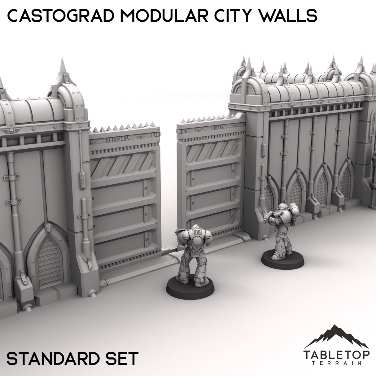 Tabletop Terrain Walls Castograd Modular City Walls