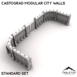 Tabletop Terrain Walls Castograd Modular City Walls