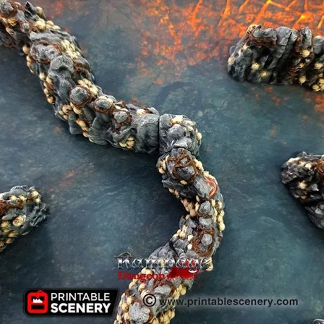 Tabletop Terrain Walls Caverns of Torment - Fantasy Scatter Terrain