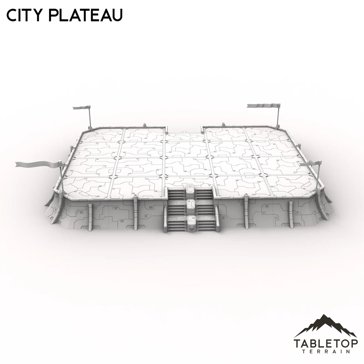 Tabletop Terrain Walls City Plateau