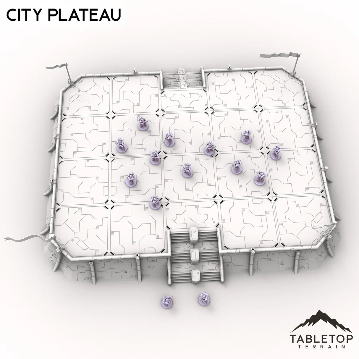 Tabletop Terrain Walls City Plateau
