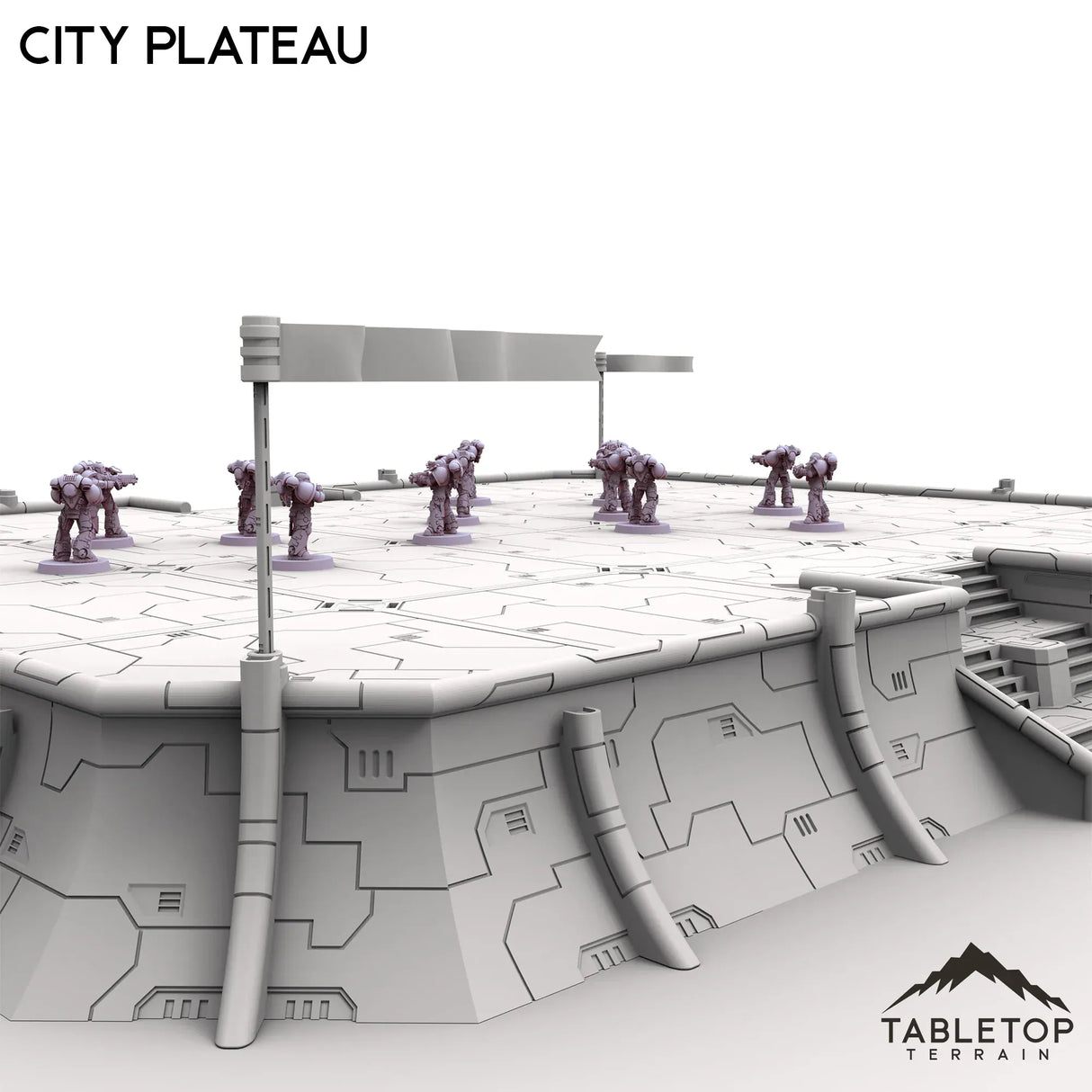 Tabletop Terrain Walls City Plateau