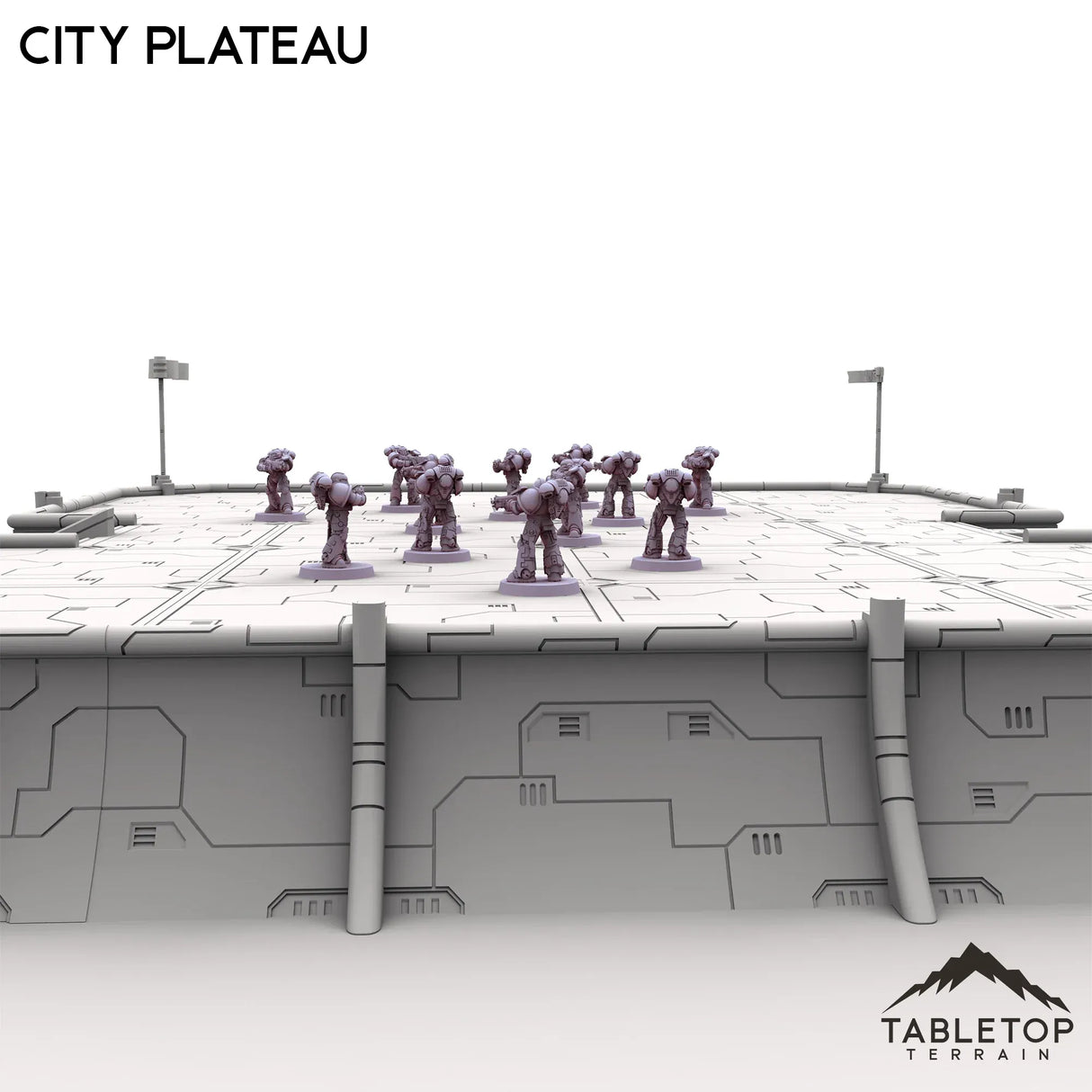 Tabletop Terrain Walls City Plateau
