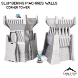 Tabletop Terrain Walls Corner Tower Slumbering Machines Walls