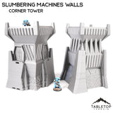 Tabletop Terrain Walls Corner Tower Slumbering Machines Walls