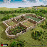 Tabletop Terrain Walls Country High Walls / Low Walls - Country & King - Fantasy Historical Walls