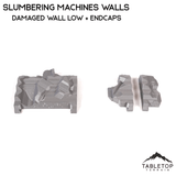 Tabletop Terrain Walls Damaged Wall Low Slumbering Machines Walls