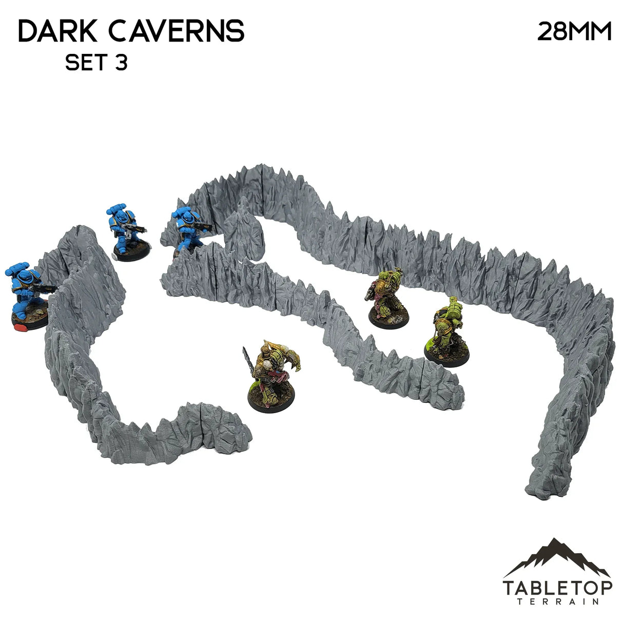 Tabletop Terrain Walls Dark Caverns  - Fantasy Scatter Terrain