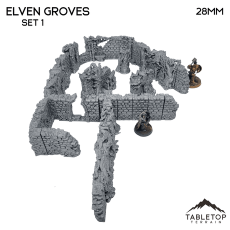 Tabletop Terrain Walls Elven Grove - Fantasy Terrain