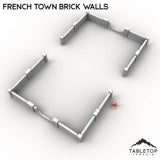 Tabletop Terrain Walls French Town Brick Walls