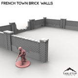 Tabletop Terrain Walls French Town Brick Walls