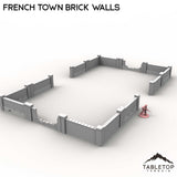 Tabletop Terrain Walls French Town Brick Walls