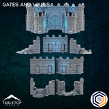 Tabletop Terrain Walls Gates and Walls - Kingdom of Tor Ithilas