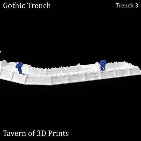 Tabletop Terrain Walls Gothic Trench