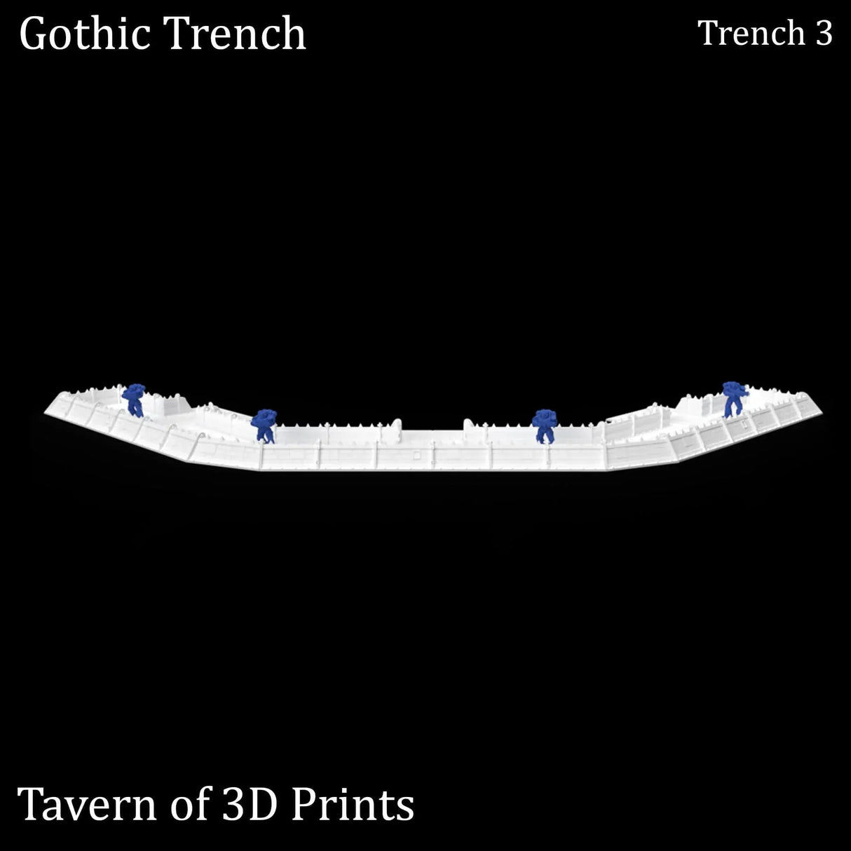 Tabletop Terrain Walls Gothic Trench