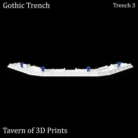 Tabletop Terrain Walls Gothic Trench