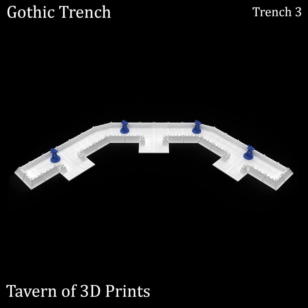 Tabletop Terrain Walls Gothic Trench