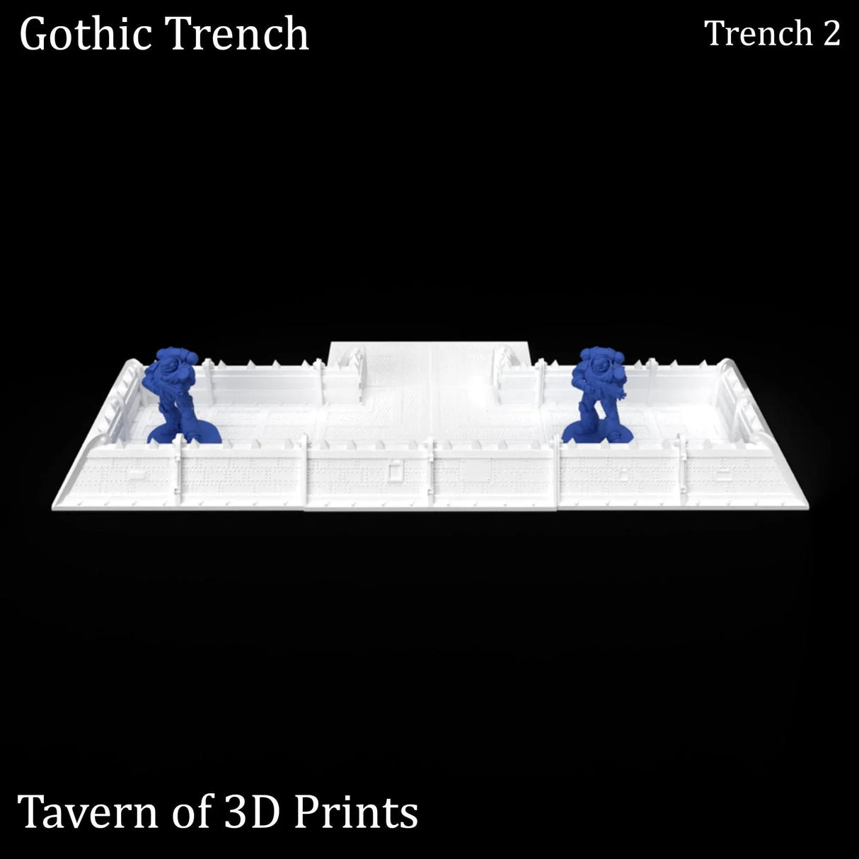 Tabletop Terrain Walls Gothic Trench
