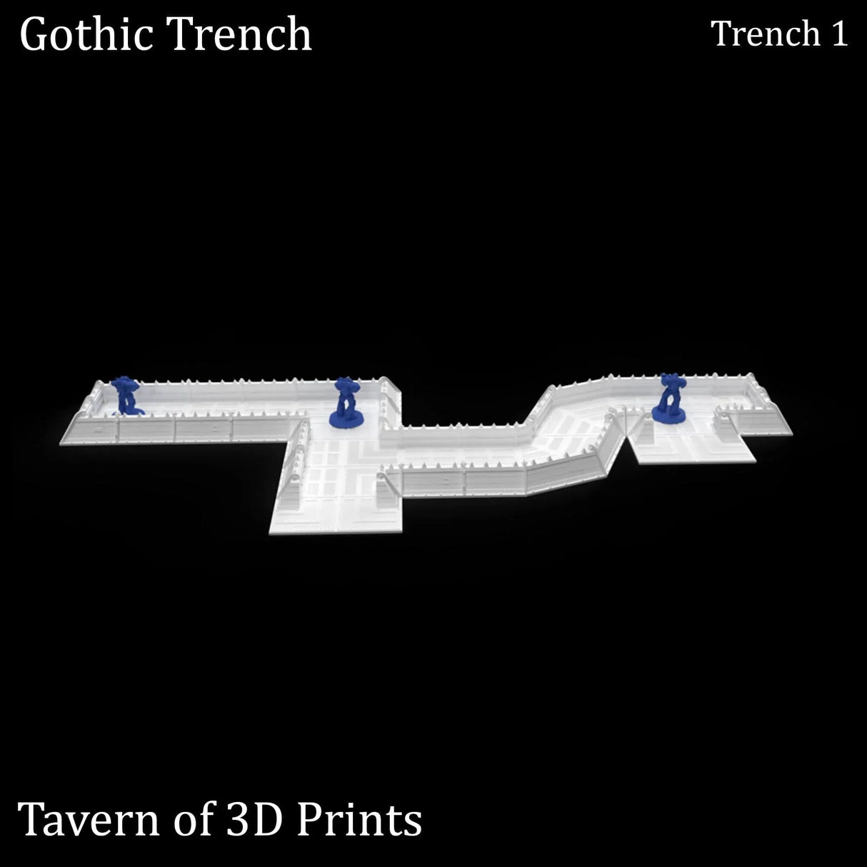 Tabletop Terrain Walls Gothic Trench