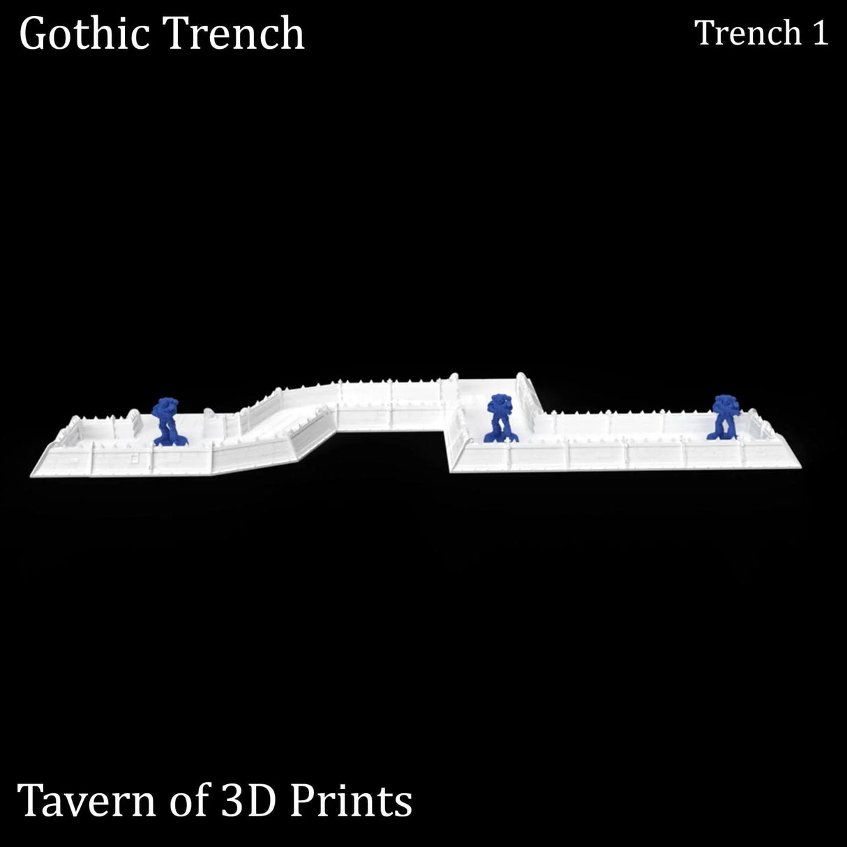 Tabletop Terrain Walls Gothic Trench