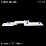 Tabletop Terrain Walls Gothic Trench