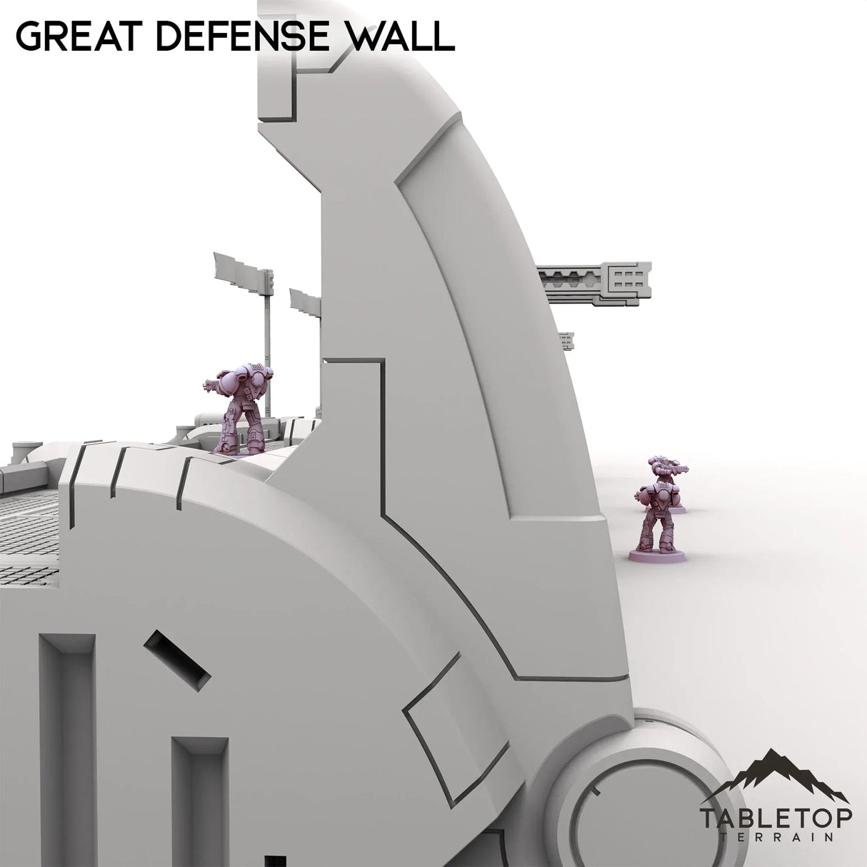 Tabletop Terrain Walls Great Defense Wall