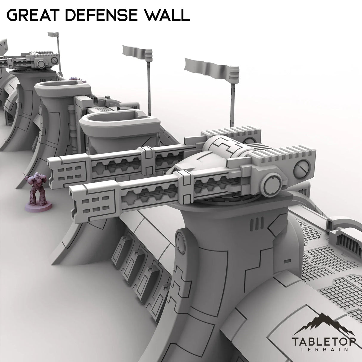 Tabletop Terrain Walls Great Defense Wall