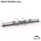 Tabletop Terrain Walls Great Defense Wall